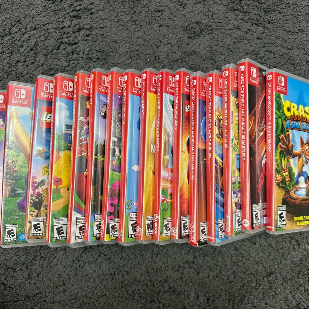 Lot of 16 EMPTY Nintendo Switch Game Cases